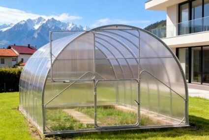 oranzheriya-polikarbonat-3x6-profil-40x20.jpg Здрава оранжерия с поликарбонат. Лесен монтаж